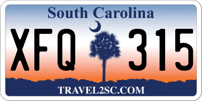 SC license plate XFQ315