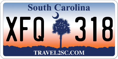SC license plate XFQ318