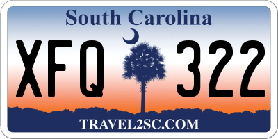 SC license plate XFQ322