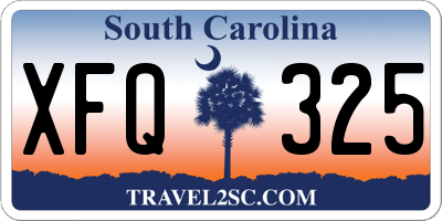 SC license plate XFQ325