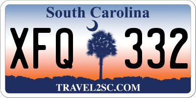 SC license plate XFQ332