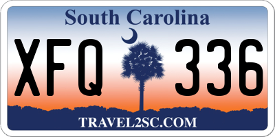 SC license plate XFQ336