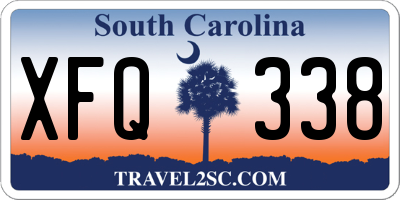SC license plate XFQ338