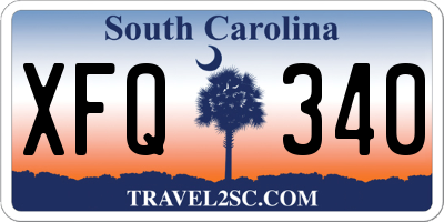 SC license plate XFQ340