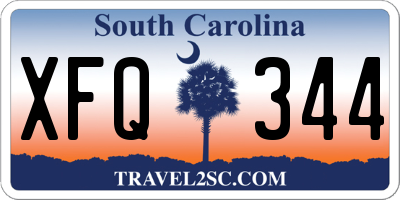 SC license plate XFQ344