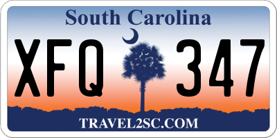 SC license plate XFQ347