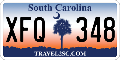 SC license plate XFQ348