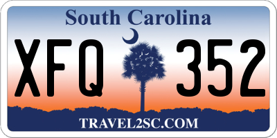 SC license plate XFQ352