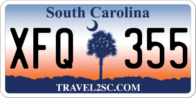 SC license plate XFQ355