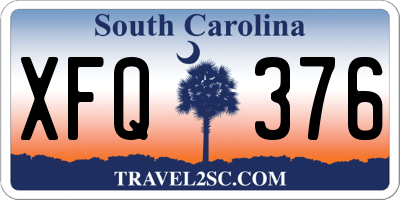 SC license plate XFQ376