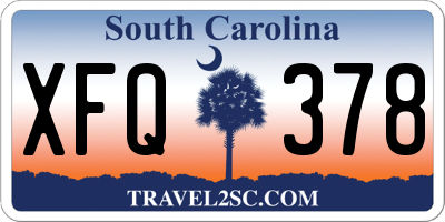 SC license plate XFQ378