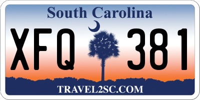 SC license plate XFQ381