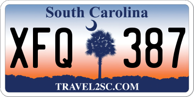 SC license plate XFQ387