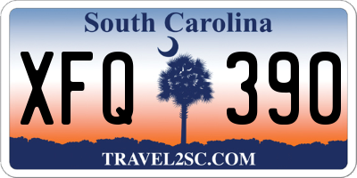 SC license plate XFQ390
