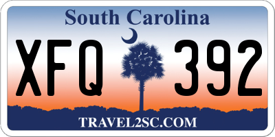 SC license plate XFQ392