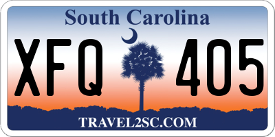 SC license plate XFQ405