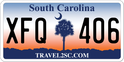 SC license plate XFQ406
