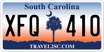 SC license plate XFQ410