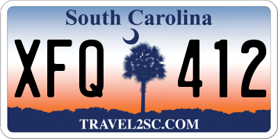 SC license plate XFQ412