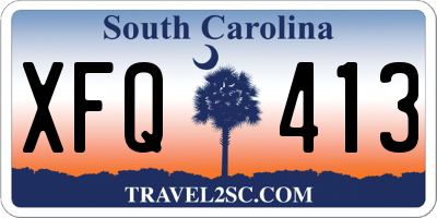 SC license plate XFQ413