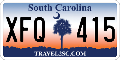 SC license plate XFQ415