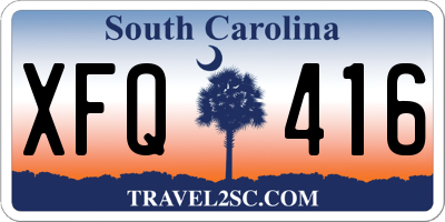 SC license plate XFQ416