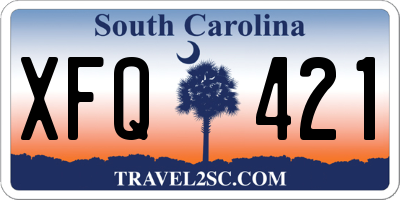 SC license plate XFQ421