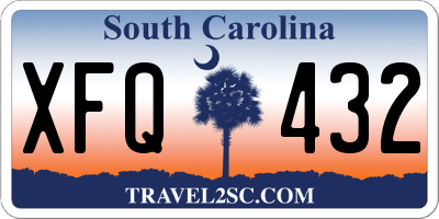 SC license plate XFQ432