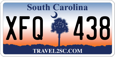 SC license plate XFQ438
