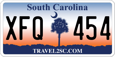 SC license plate XFQ454