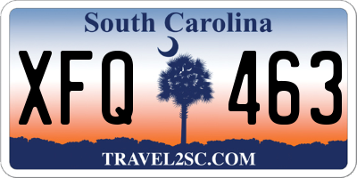 SC license plate XFQ463