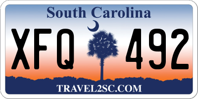 SC license plate XFQ492