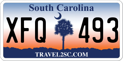 SC license plate XFQ493