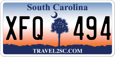 SC license plate XFQ494