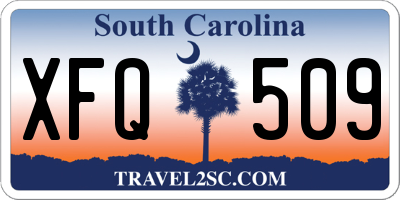 SC license plate XFQ509
