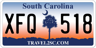 SC license plate XFQ518
