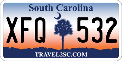 SC license plate XFQ532