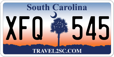 SC license plate XFQ545