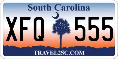 SC license plate XFQ555