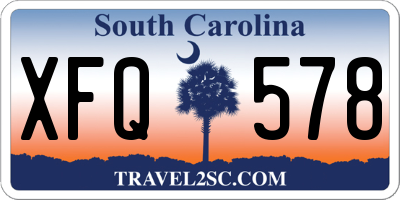 SC license plate XFQ578