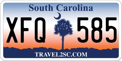 SC license plate XFQ585
