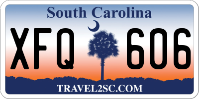 SC license plate XFQ606
