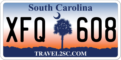 SC license plate XFQ608