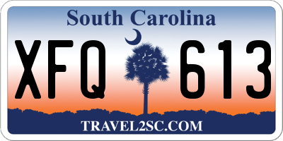 SC license plate XFQ613