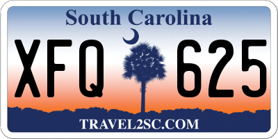SC license plate XFQ625