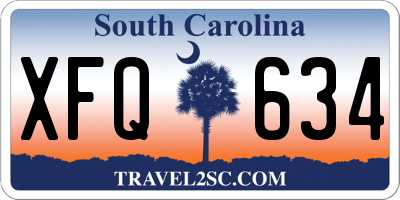 SC license plate XFQ634