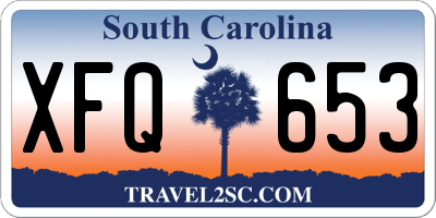 SC license plate XFQ653
