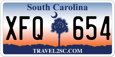 SC license plate XFQ654