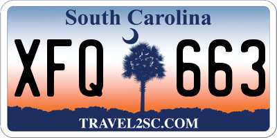 SC license plate XFQ663