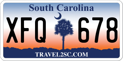 SC license plate XFQ678